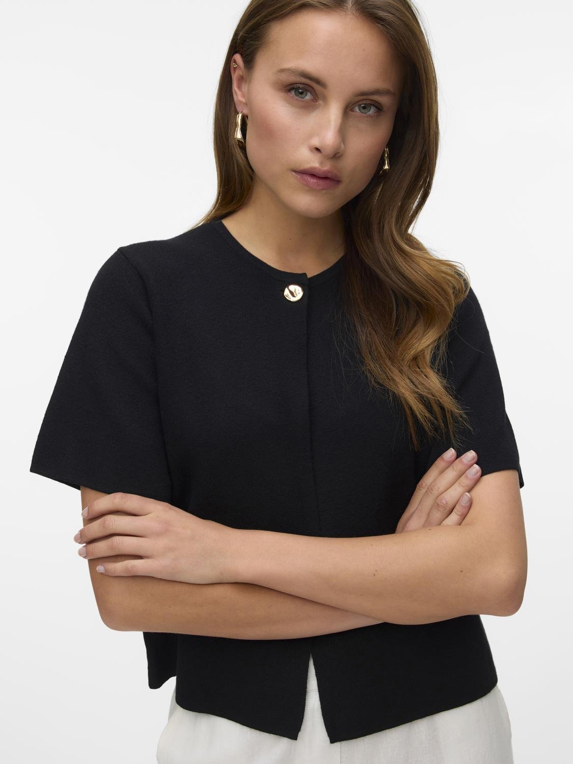 VMGOLD Knit Cardigan - Black - VERO MODA & VILA Bergvik